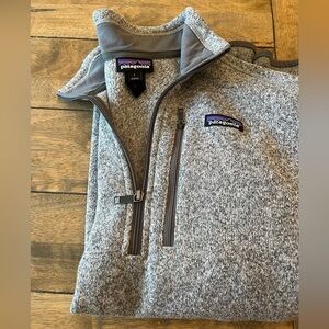 Patagonia Better Sweater 1/4-Zip Fleece Pullover Heather Gray Size Large